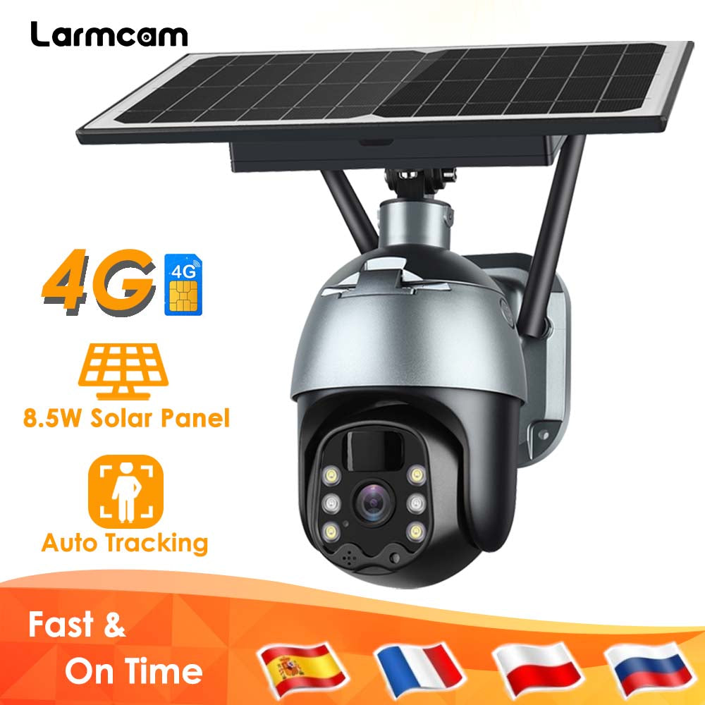 4G Solar IP Camera Wifi 1080P CCTV Video Surveillance Camera Outdoor PTZ Battery Security Camera Waterproof Color Night Vision