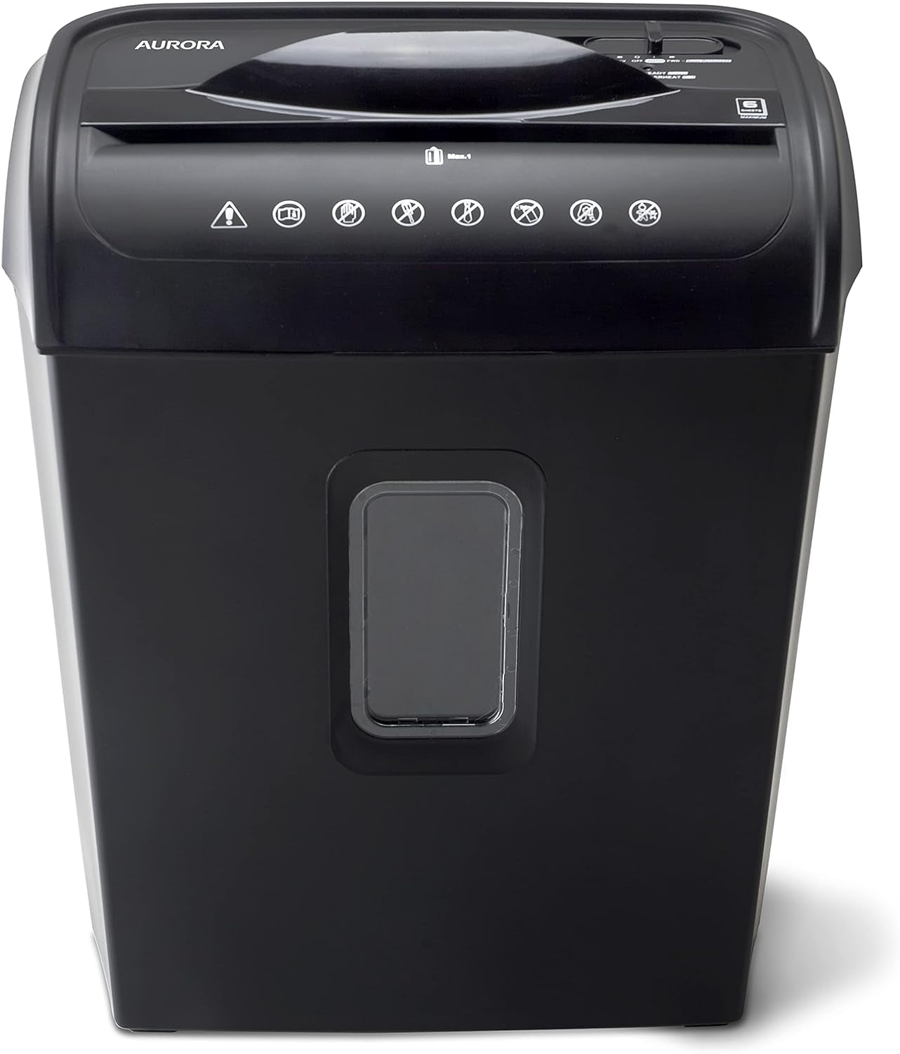 High-Security 6-Sheet Micro-Cut Paper Credit Card Shredder with 3.5-Gallon Wastebasket, 4-Minute Continuous Running Time, Security Level P-4